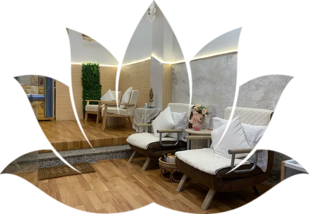Recepció de l'estudi Mantra Thai Massage a Barcelona