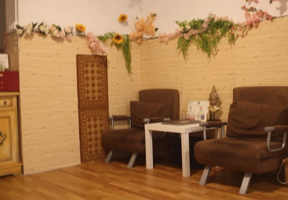 Recepció de l'estudi Mantra Thai Massage a Barcelona