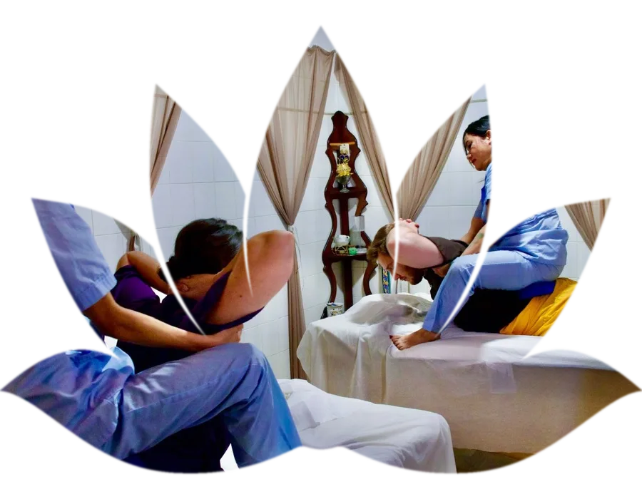 Massatge en parella, mateixa sala, dues terapeutes, a Mantra Thai Massage Barcelona